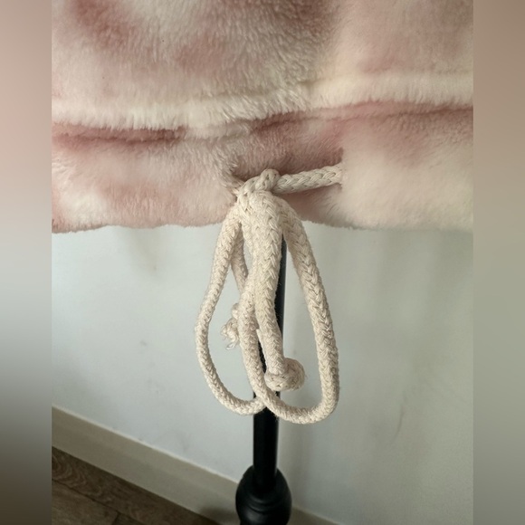 Old Navy Pink tie dye pullover half zip fluffy cozy sweater SZ XL - Picture 3 of 6